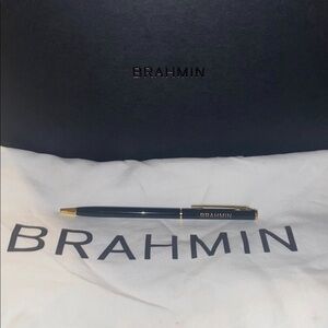 Brahmin Black & Gold Ballpoint Pen 🖊 NWT 🏷
